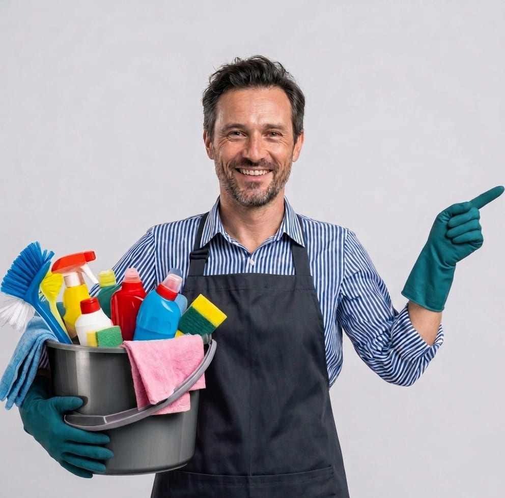 Clean Fast Reinigungskraft im Einsatz